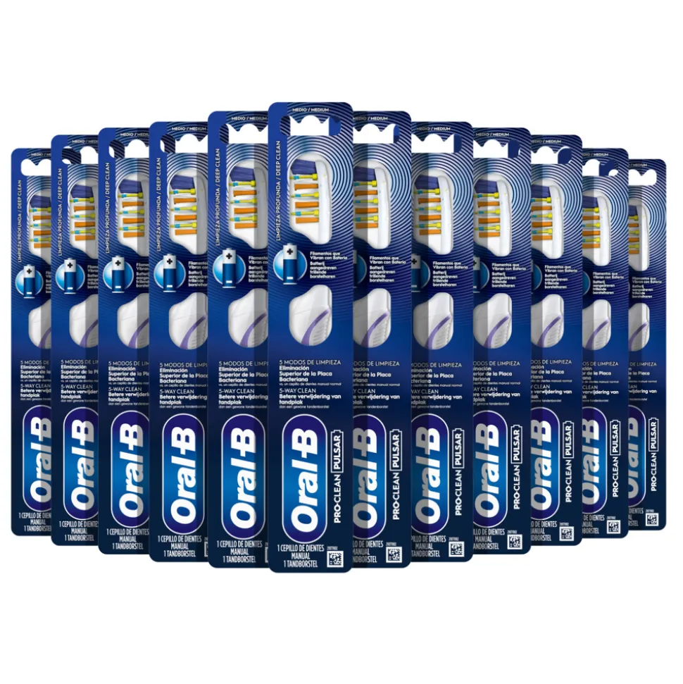12x Oral-B Tandenborstel Pro-Clean Pulsar Medium