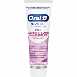 12x Oral-B Tandpasta 3DWhite Advanced Luxe Glamorous White 75 ml