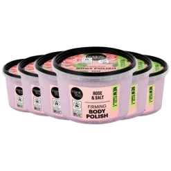 6x Organic Shop Body Polish Pearl Rose 250 ml