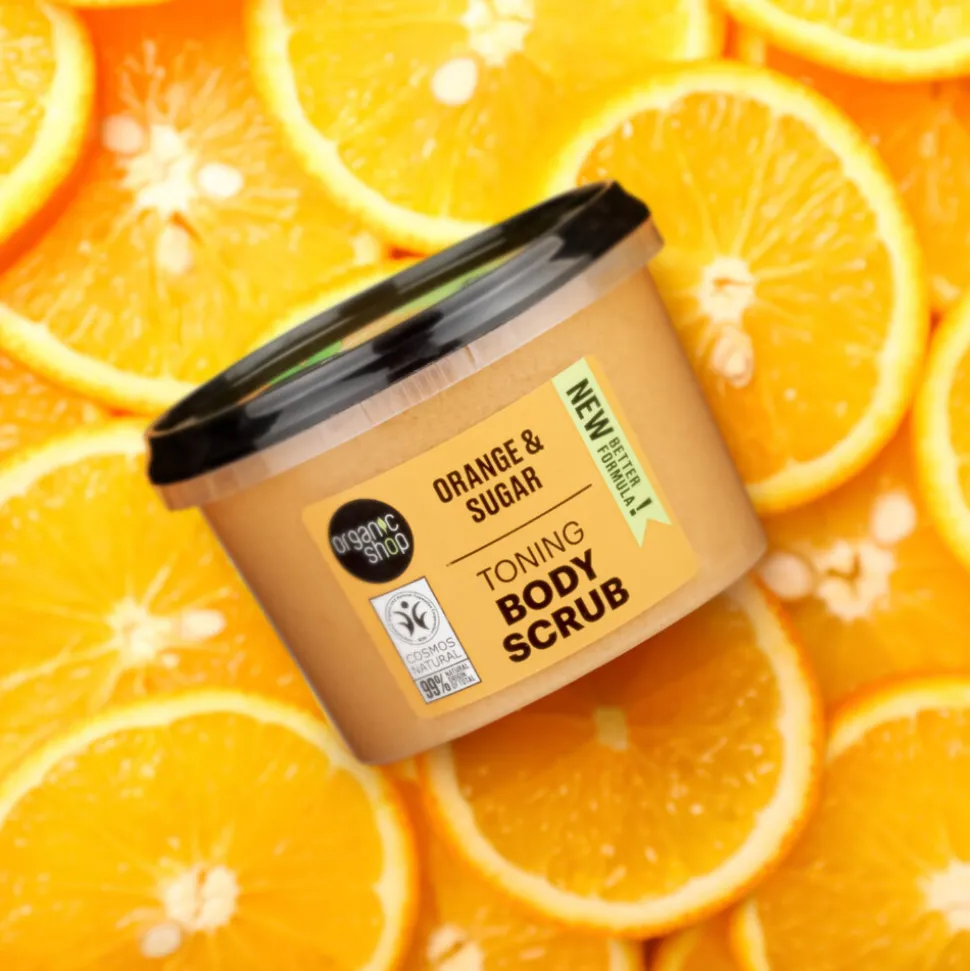 6x Organic Shop Body Scrub Orange 250 ml