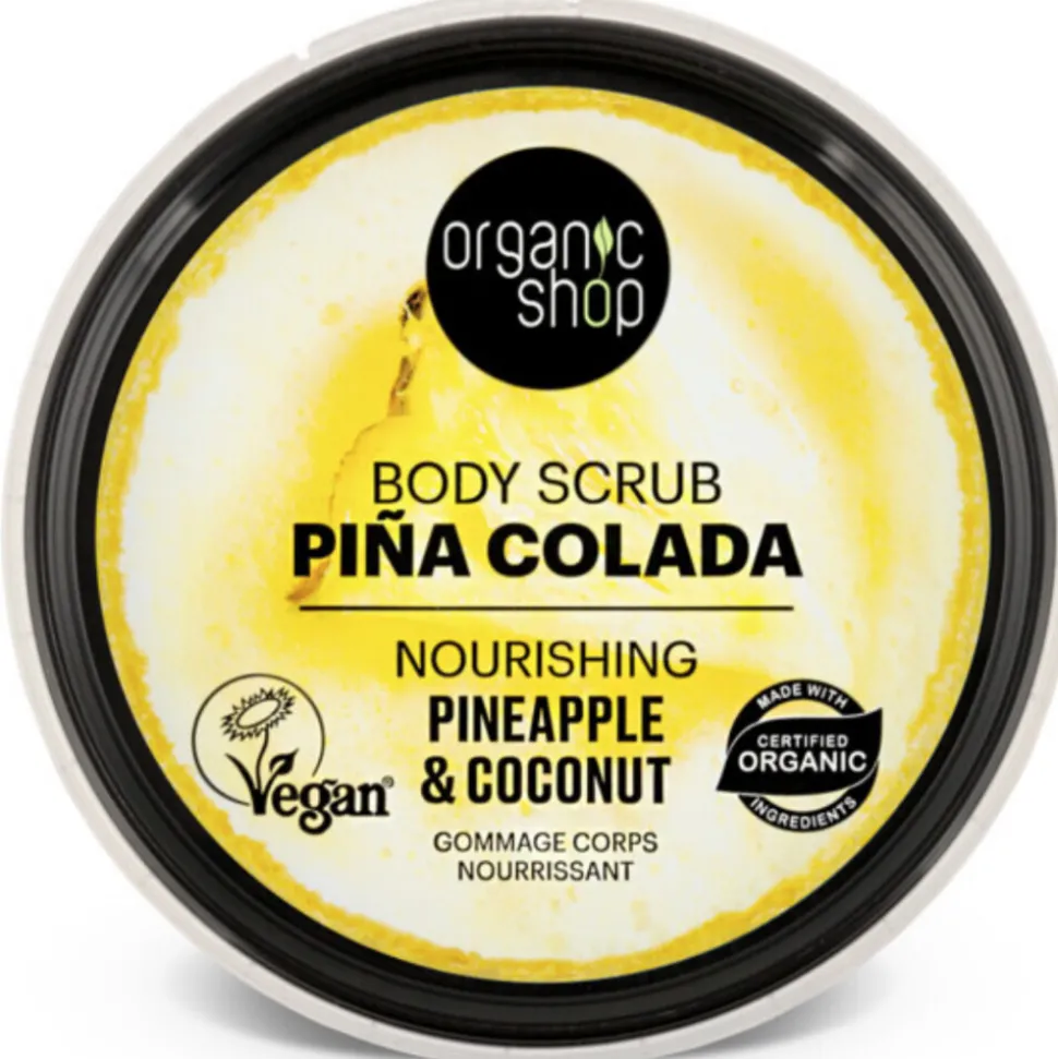 6x Organic Shop Body Scrub Pineapple & Coconut 250 ml