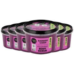 6x Organic Shop Body Scrub Blackberry 250 ml
