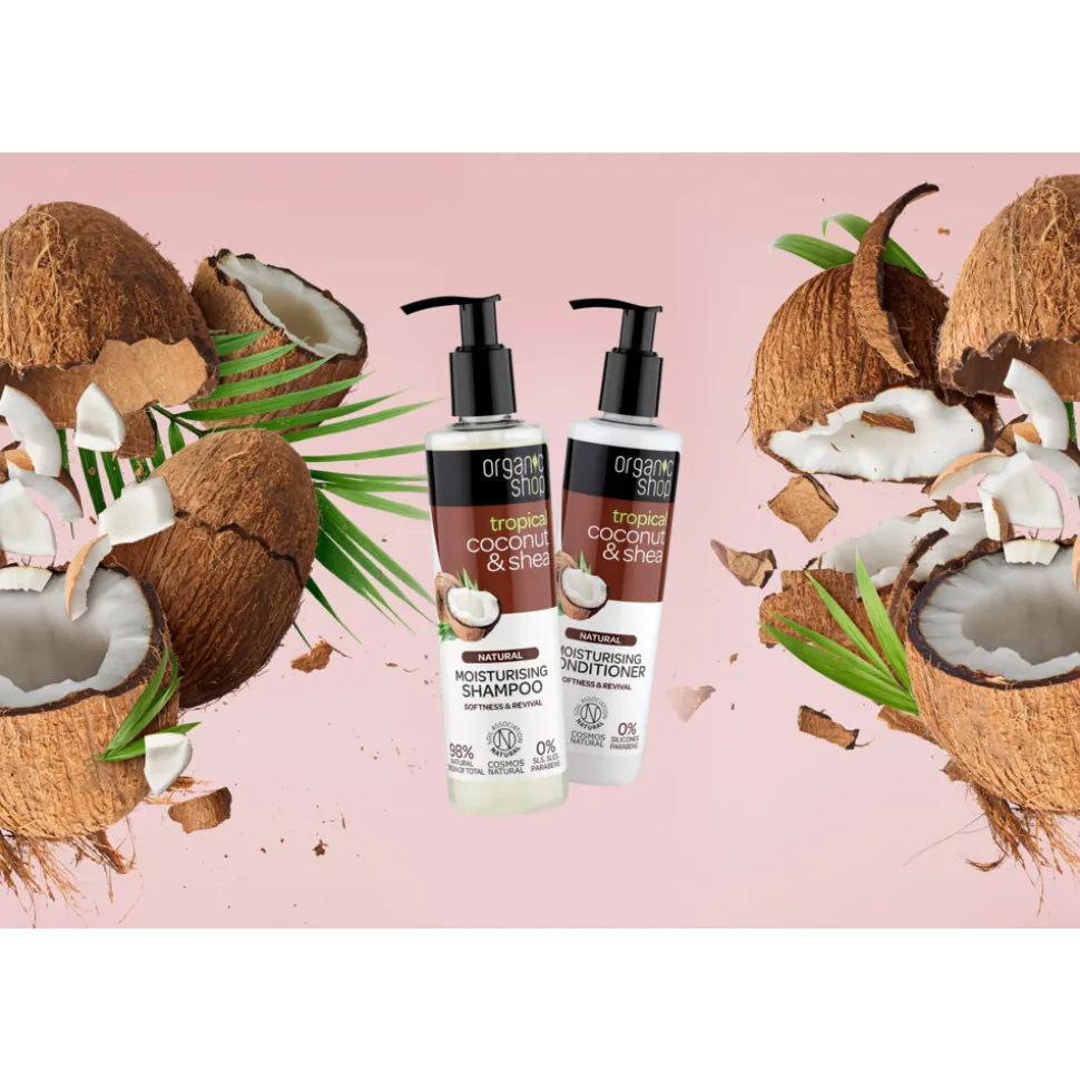 6x Organic Shop Coconut & Shea Shampoo 280 ml