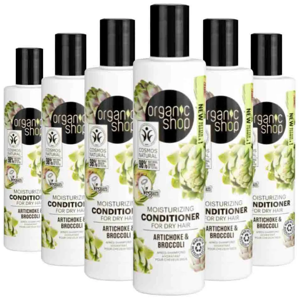 6x Organic Shop Conditioner Artichoke & Broccoli 280 ml