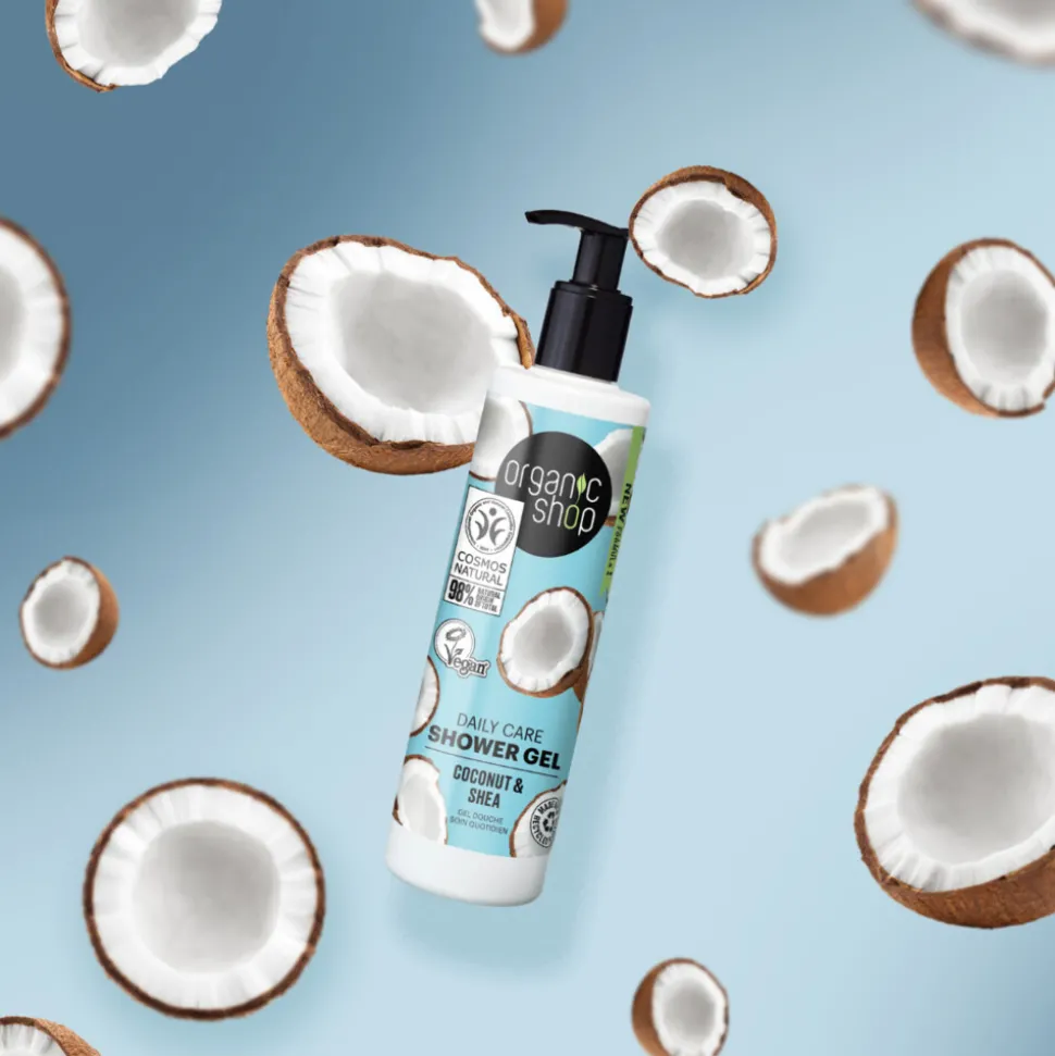 6x Organic Shop Daily Care Coconut and Shea Shower Gel 280 ml