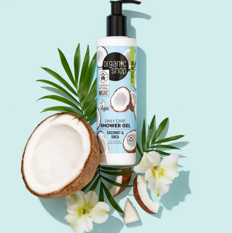 6x Organic Shop Daily Care Coconut and Shea Shower Gel 280 ml