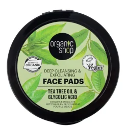 6x Organic Shop Face Pads Deep cleansing 20 pcs