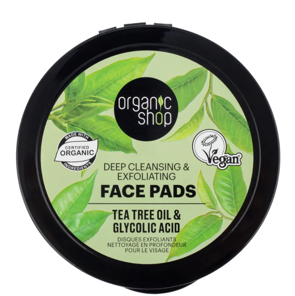 6x Organic Shop Face Pads Deep cleansing 20 pcs