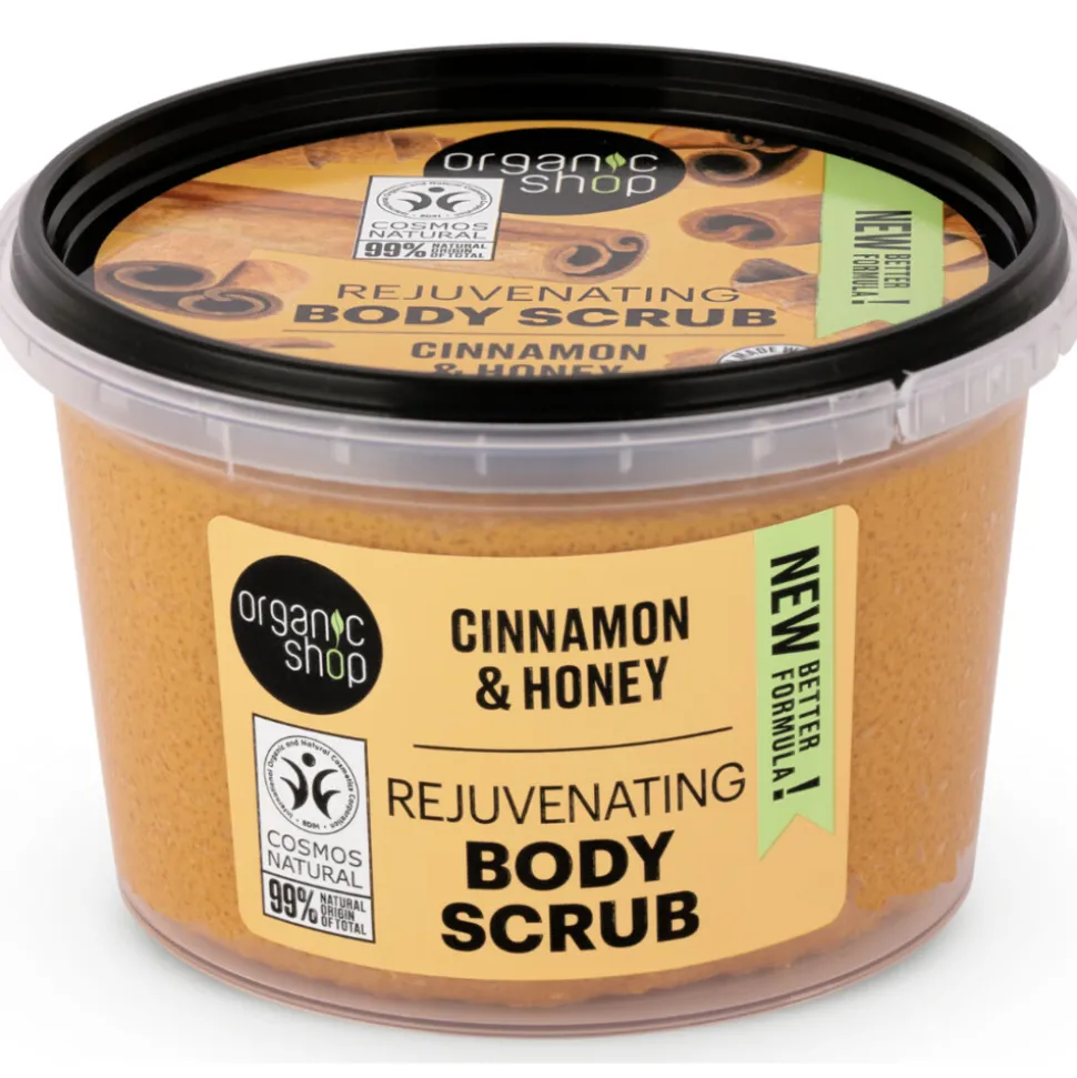 6x Organic Shop Rejuvenating Body Scrub Cinnamon 250 ml