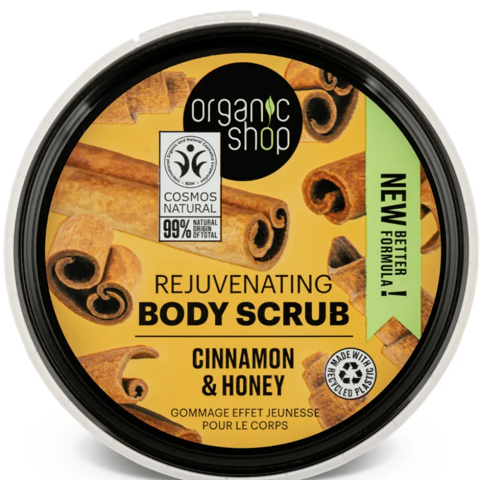 6x Organic Shop Rejuvenating Body Scrub Cinnamon 250 ml