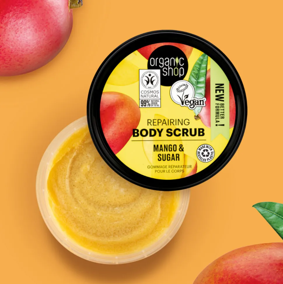 6x Organic Shop Repairing Body Scrub Mango 250 ml
