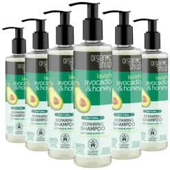 6x Organic Shop Shampoo Avocado & Honey 280 ml