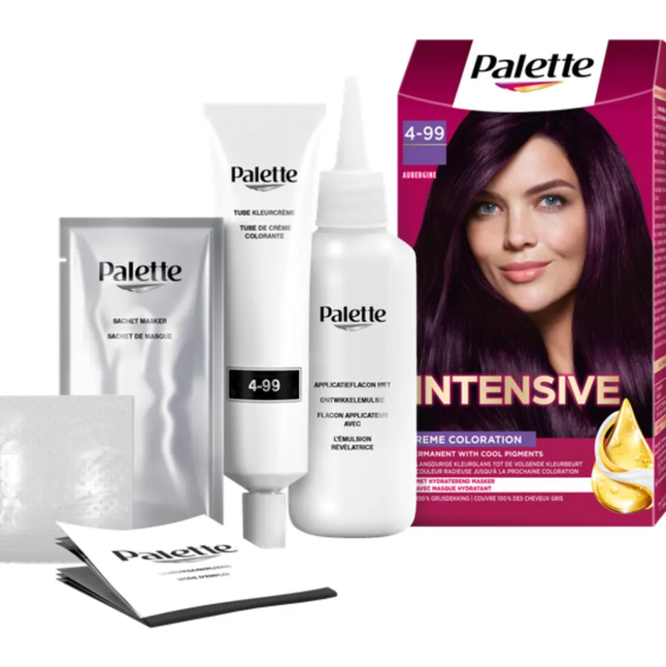 3x Palette Intensive Creme Haarkleuring 4-99 Aubergine