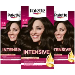 3x Palette Intensive Oil-Care Color Haarkleuring 800 Donkerbruin