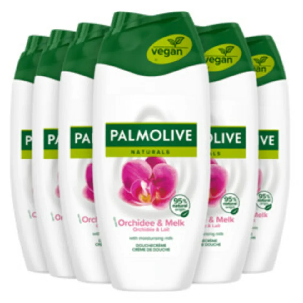 6x Palmolive Douchecréme Naturals Orchidee & Melk 250 ml