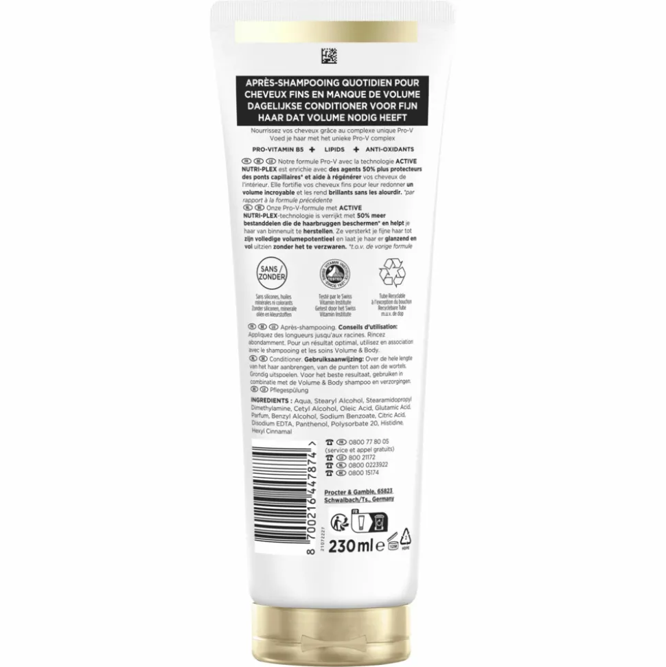 6x Pantene Conditioner Volume 230 ml