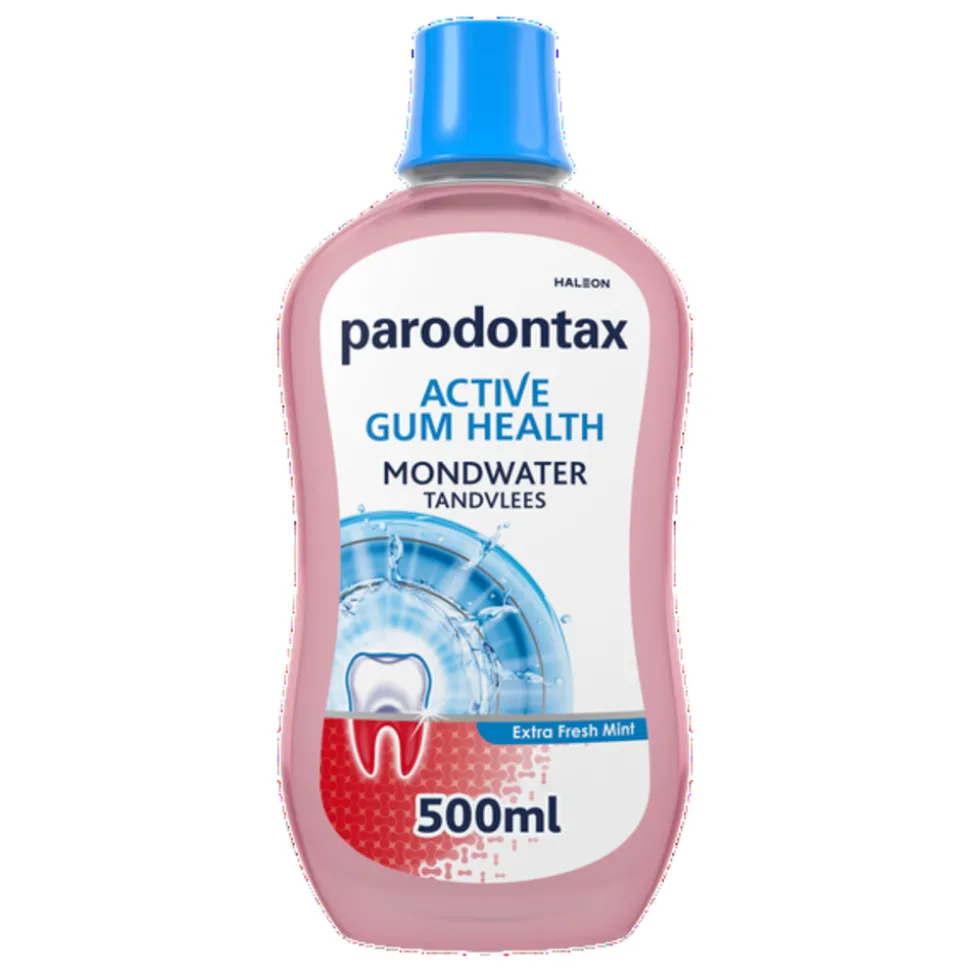 4x Parodontax Active Gum Health Mondwater Extra Fresh 500 ml
