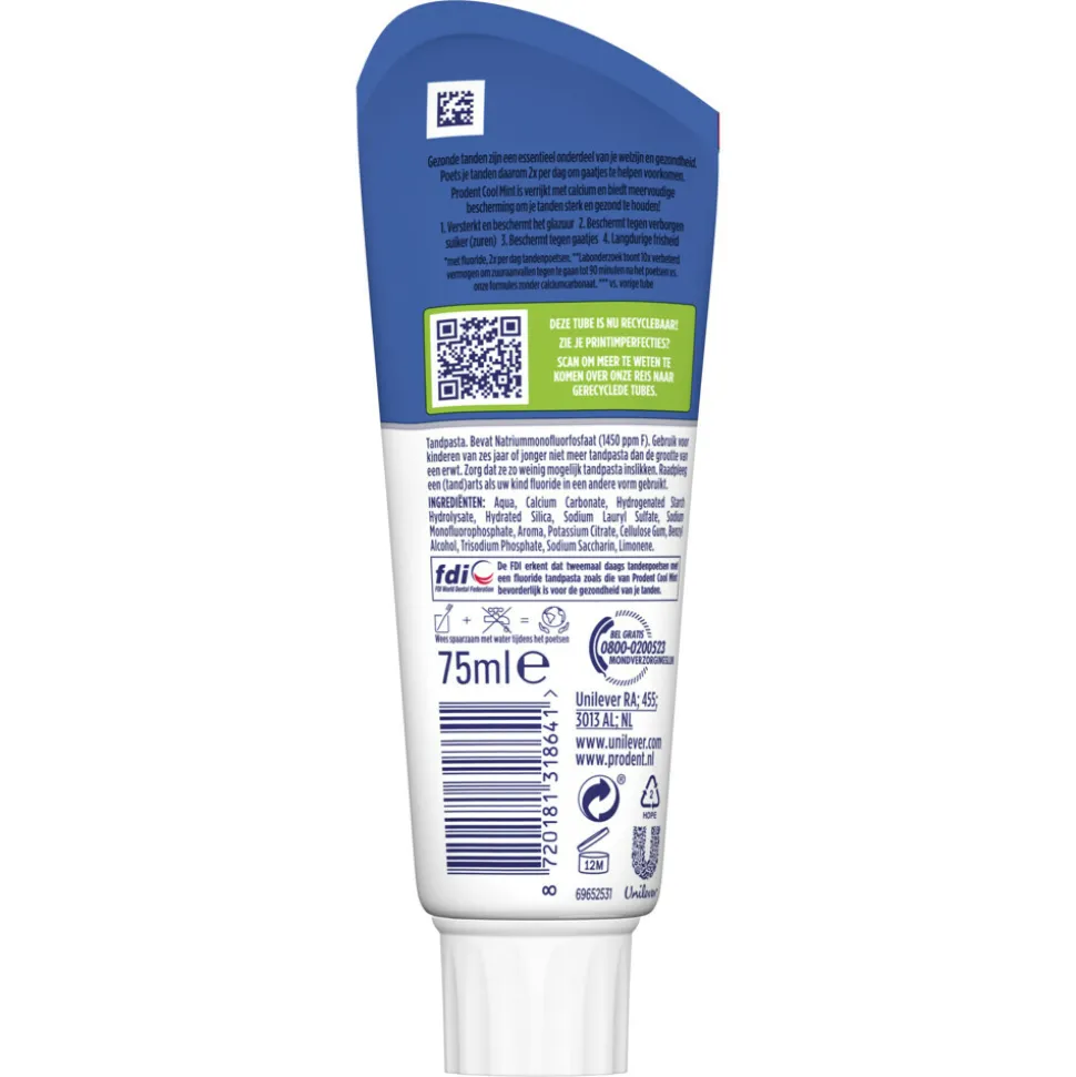 12x Prodent Tandpasta Cool Mint 75 ml
