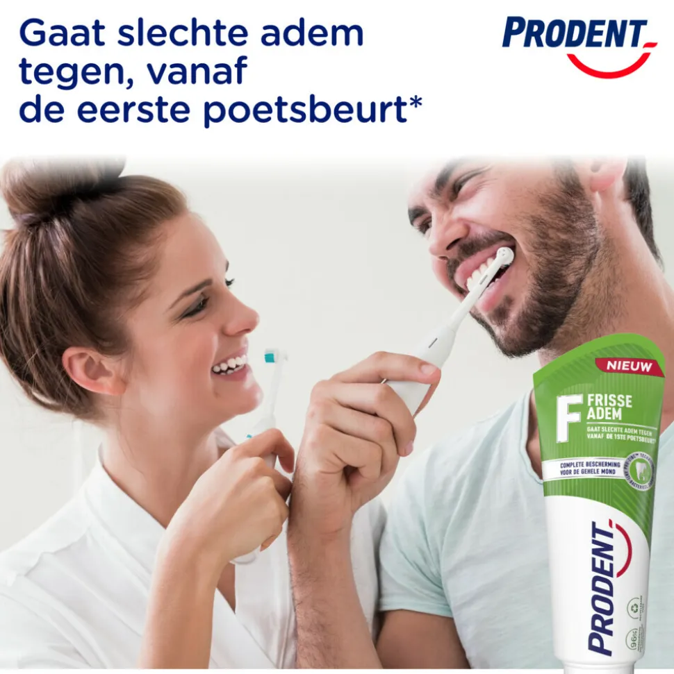 12x Prodent Tandpasta Frisse Adem 75 ml