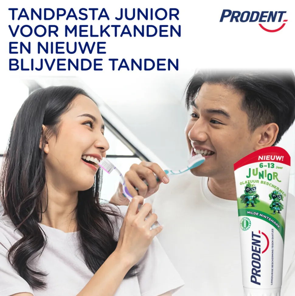12x Prodent Tandpasta Junior 6-13 jaar 75 ml