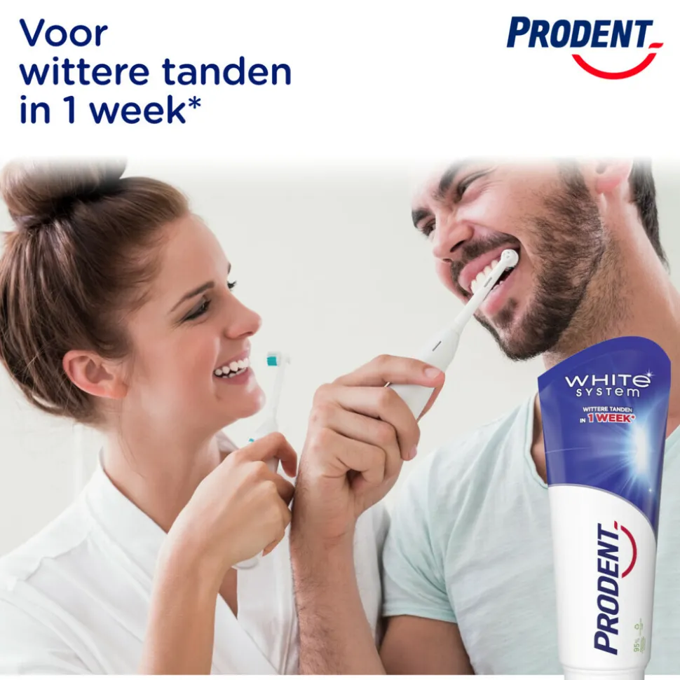 12x Prodent Tandpasta White System 75 ml