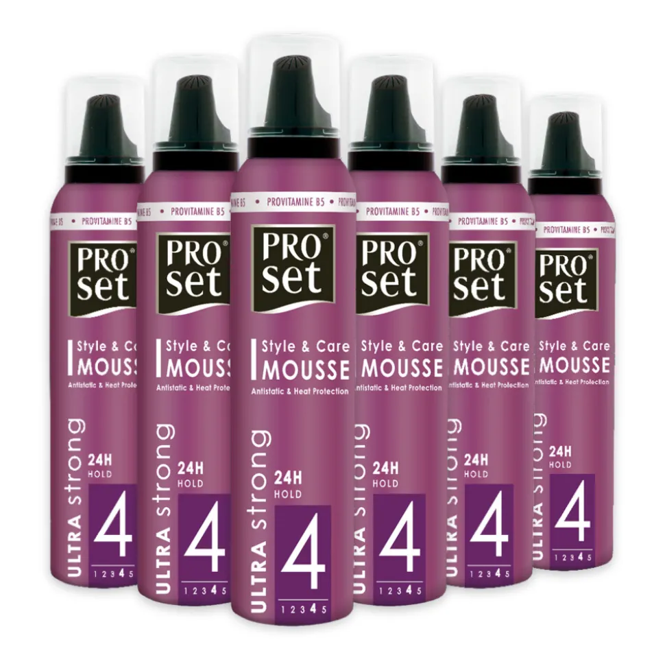 6x Proset Haarmousse Ultra Sterk 250 ml