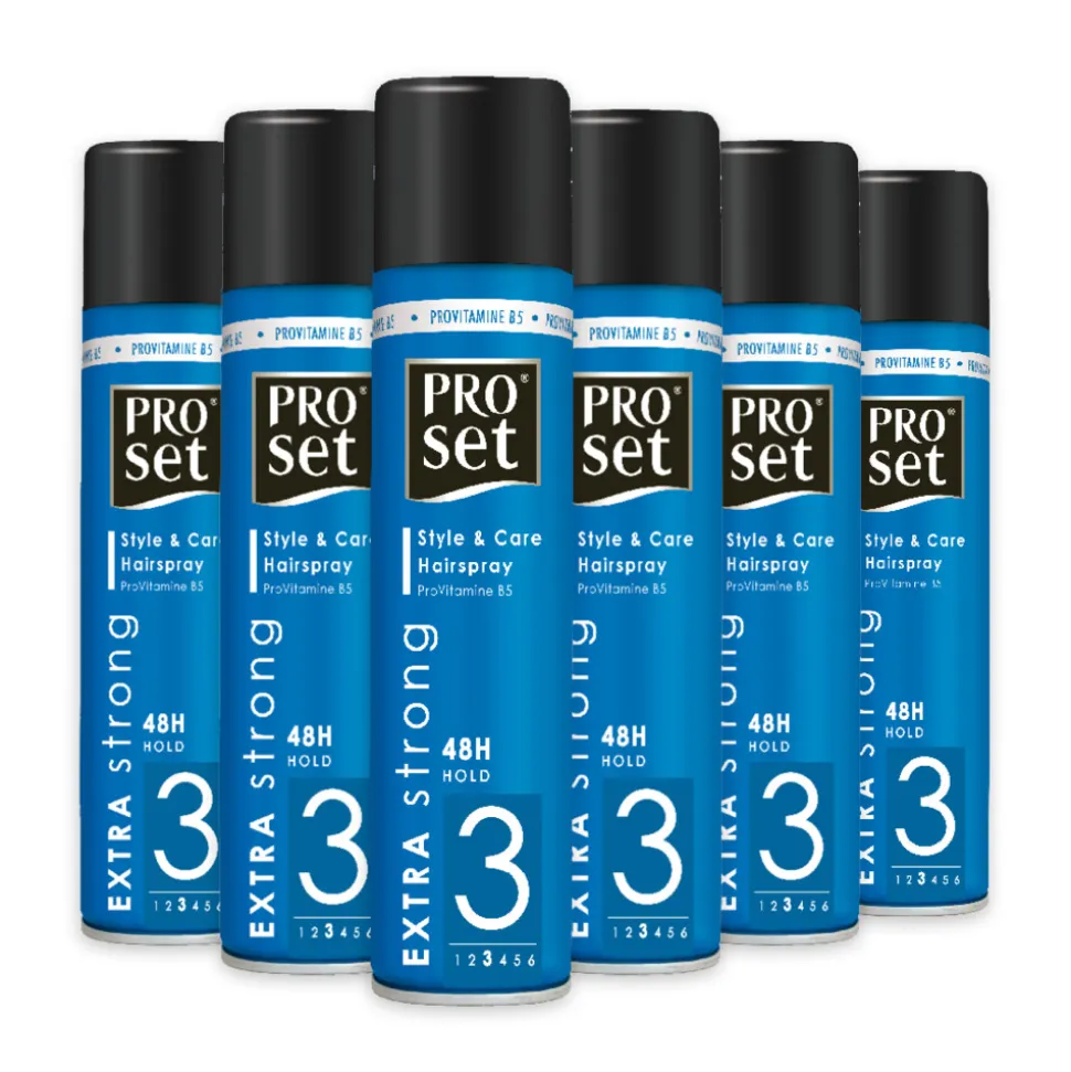 6x Proset Haarspray Extra Sterk 300 ml