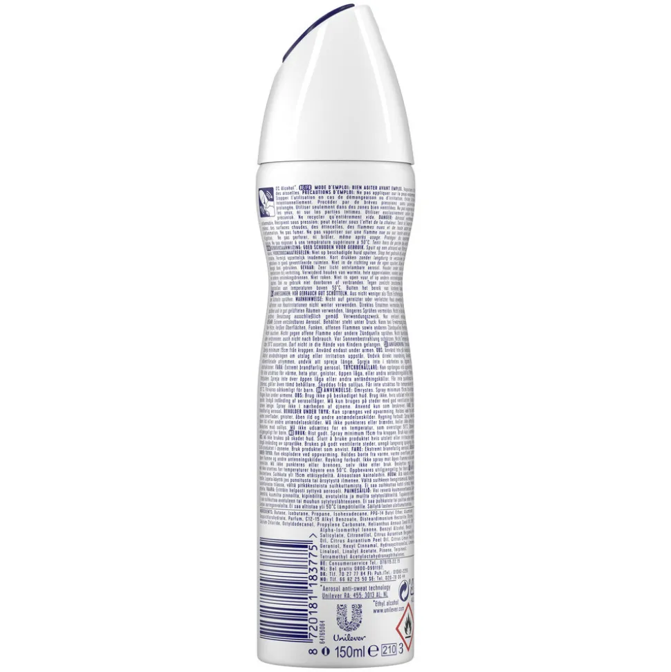 6x Rexona Deodorant Spray Advanced Protection Invisible 150 ml