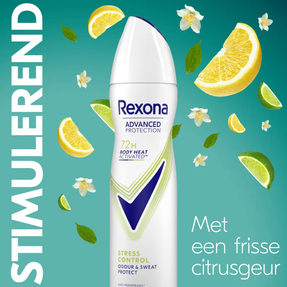 6x Rexona Deodorant Spray Advanced Protection Stress Control 150 ml