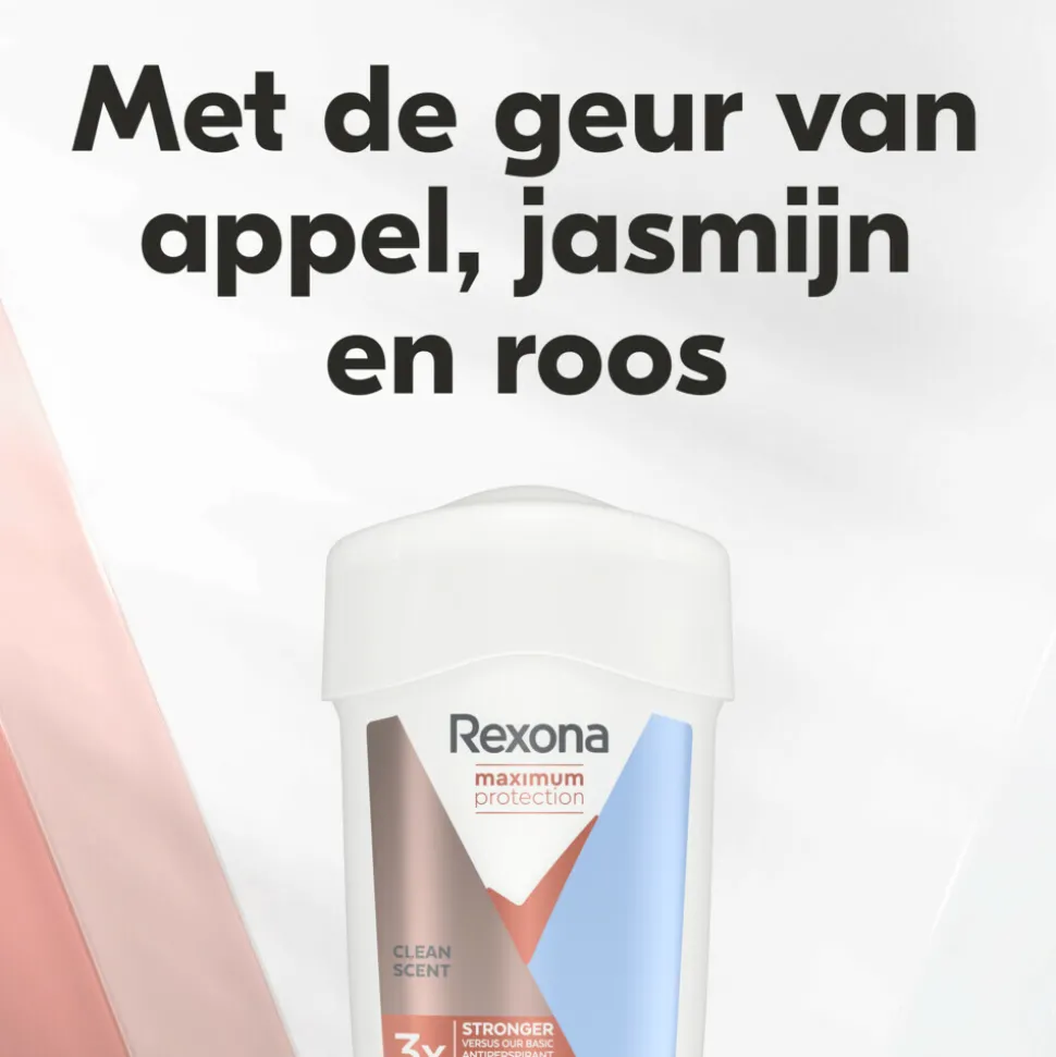 6x Rexona Deodorant Stick Cream Maximum Protection Clean Scent 45 ml