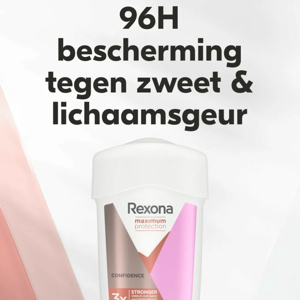 6x Rexona Deodorant Stick Cream Maximum Protection Confidence 45 ml