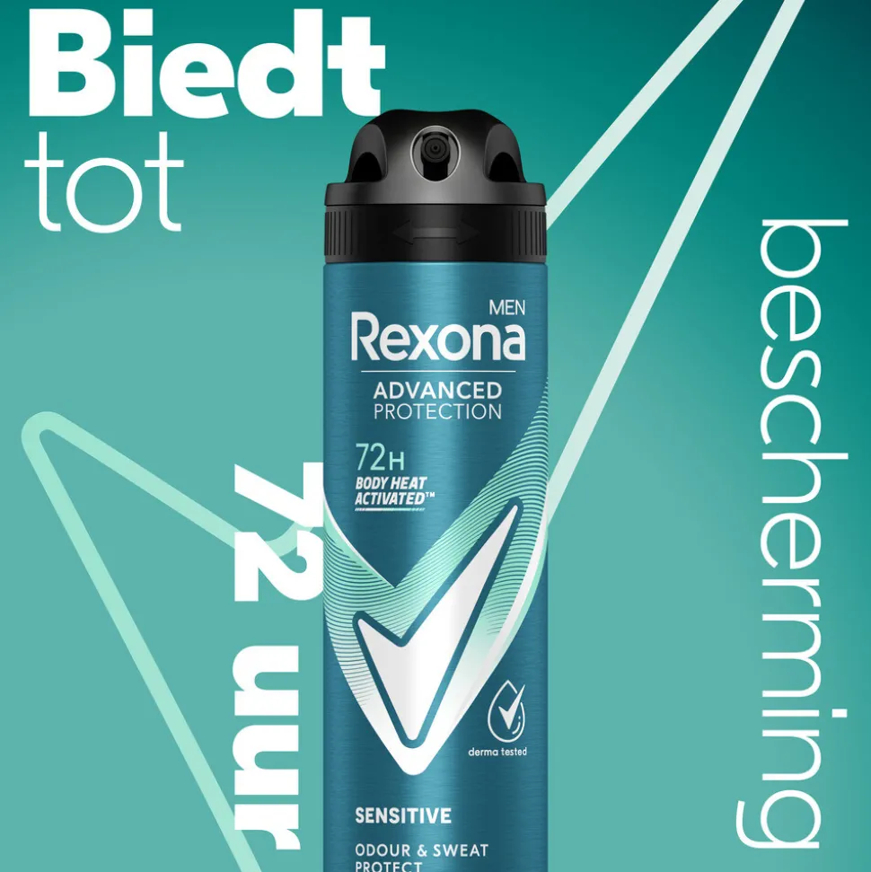 6x Rexona Men Deodorant Spray Advanced Protection Sensitive 150 ml