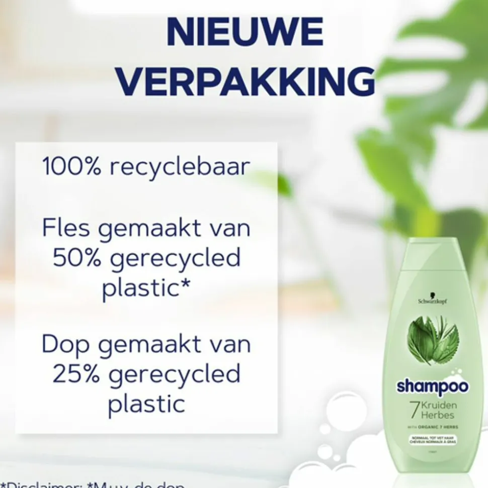 5x Schwarzkopf 7 Kruiden Shampoo 400 ml