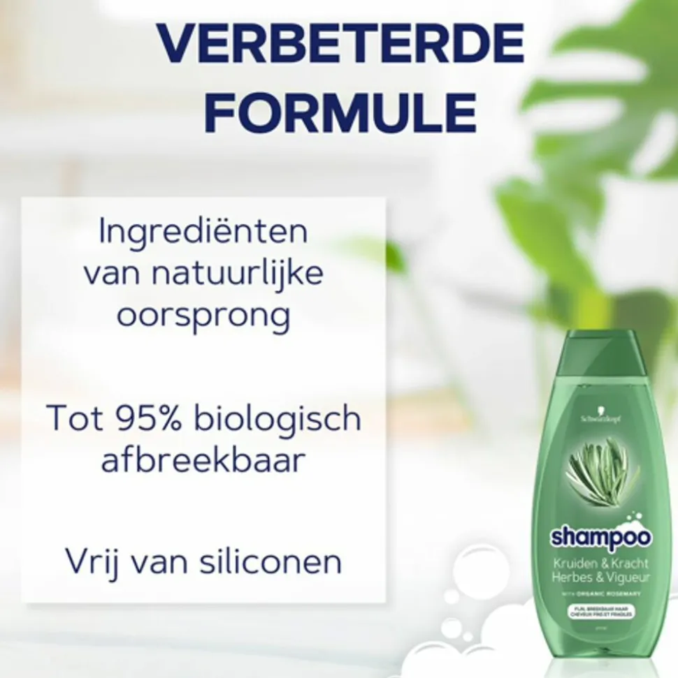 5x Schwarzkopf Shampoo Herbs & Volume 400 ml