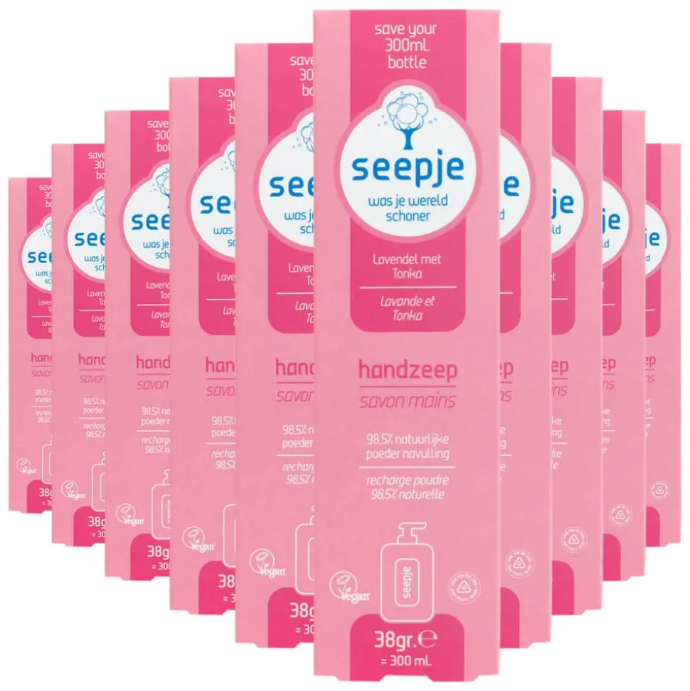 10x Seepje Handzeep Navulling Lavendel met Tonka 38 gr