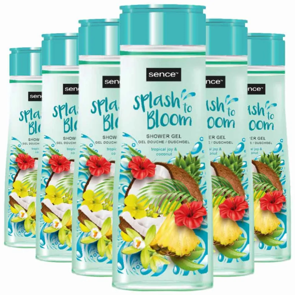 6x Sence Douchegel Tropical Joy & Coconut 300 ml
