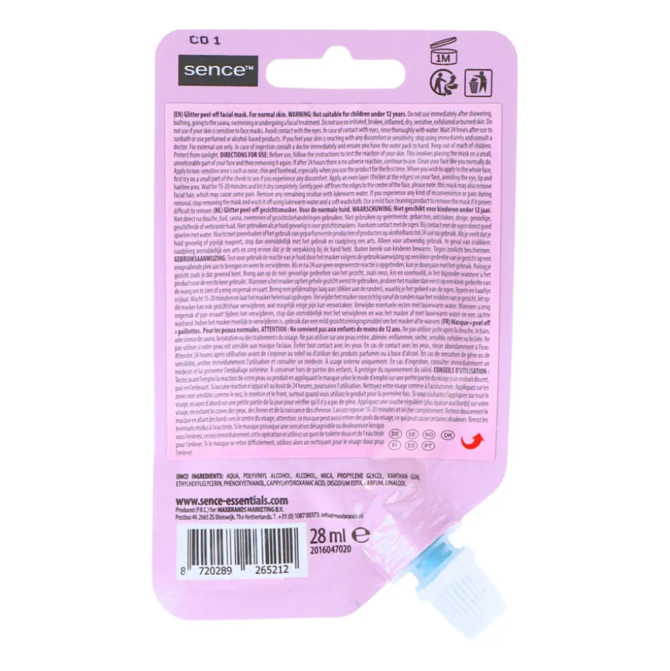 6x Sence Peel-Off Gezichtsmasker Galaxy 28 gr