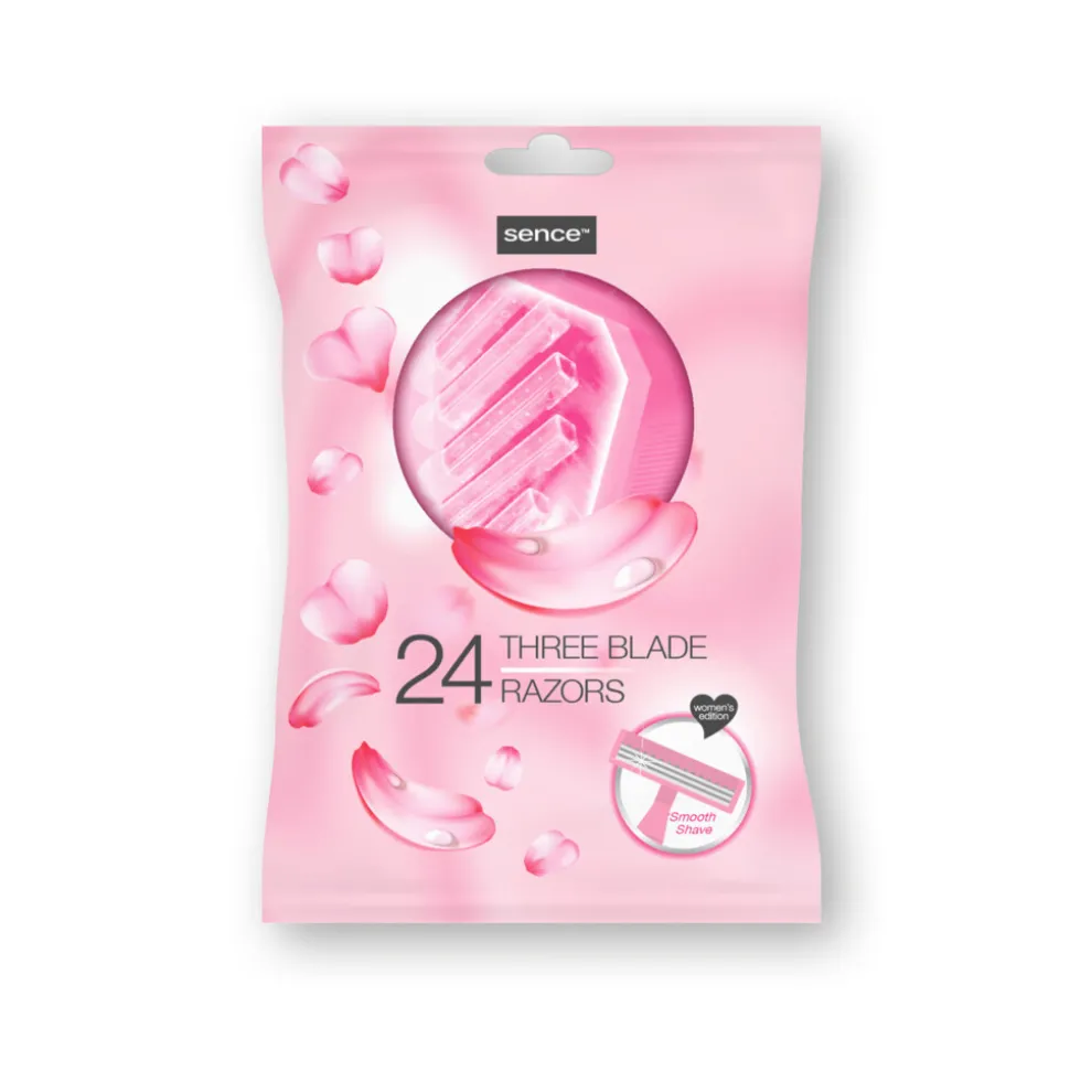 3x Sence Wegwerpmesjes Three Blades Vrouwen 24 stuks