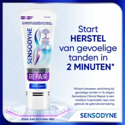 6x Sensodyne Tandpasta Clinical Repair Active White 75 ml