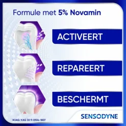 6x Sensodyne Tandpasta Clinical Repair Deep Clean 75 ml