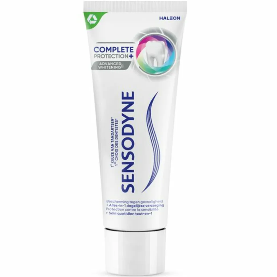 3x Sensodyne Tandpasta Complete Protection+ Advanced Whitening 75 ml