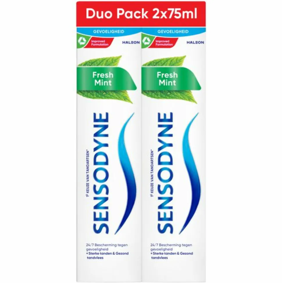 3x Sensodyne Tandpasta Fresh Mint Duo 2 stuks