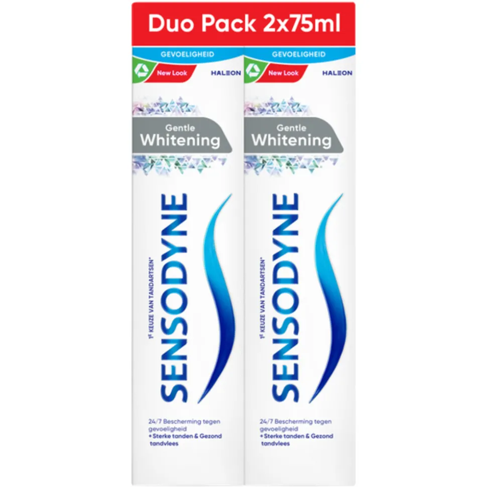 3x Sensodyne Tandpasta Gentle Whitening Duo 2 x 75 ml