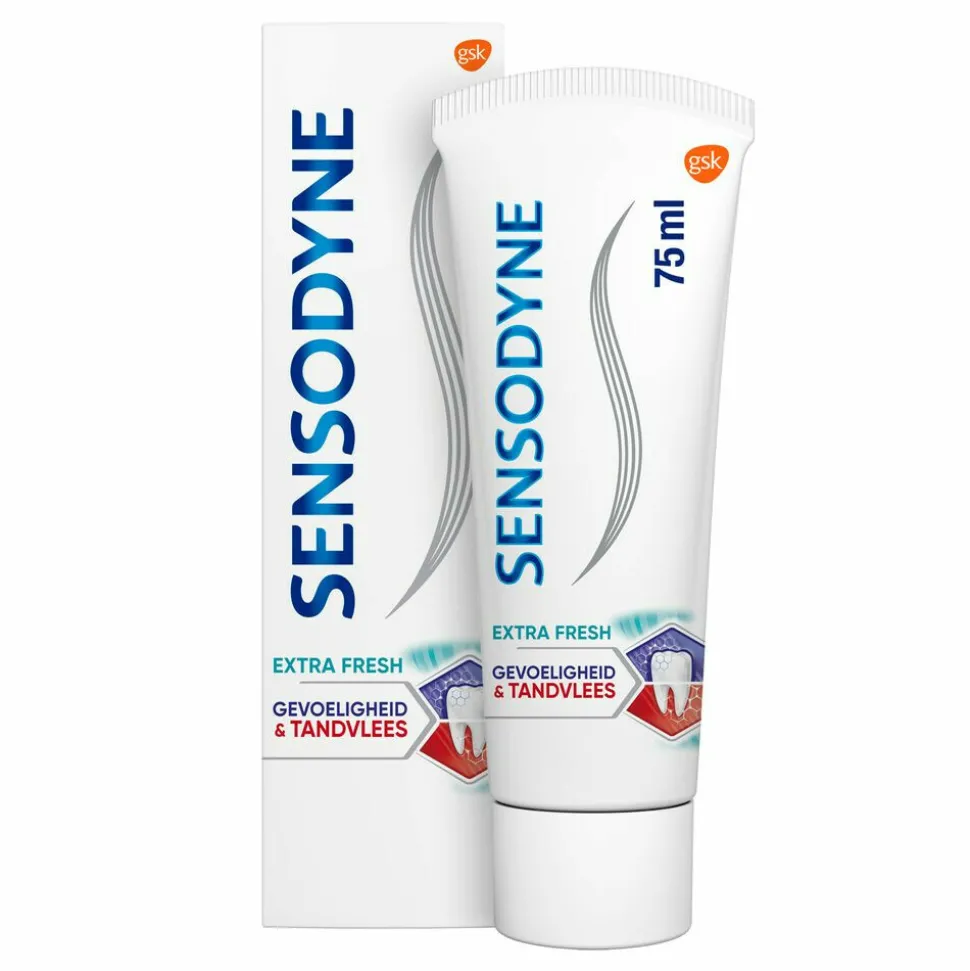 6x Sensodyne Tandpasta Gevoeligheid & Tandvlees Extra Fresh 75 ml