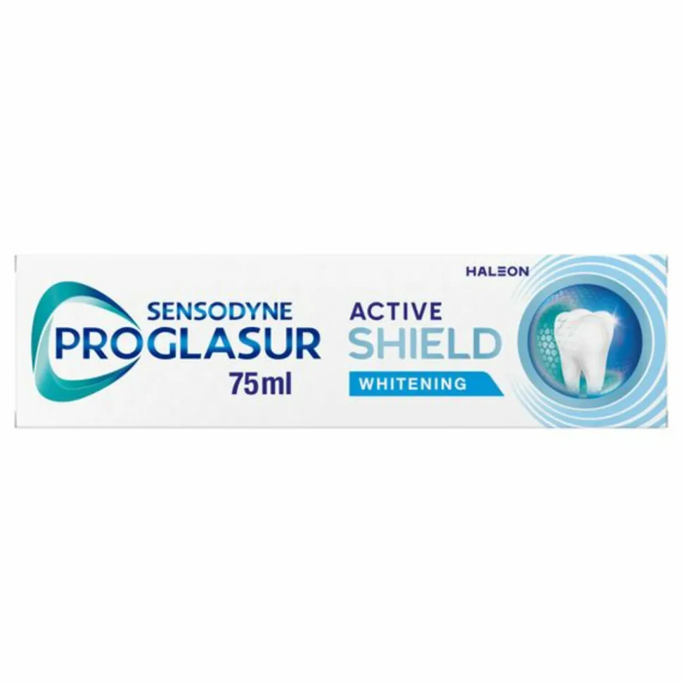 3x Sensodyne Tandpasta ProGlasur Active Shield Whitening 75 ml