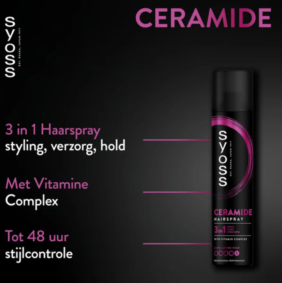 6x Syoss Ceramide Haarspray 300 ml