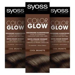 3x Syoss Color Glow Kleuropfrisser Cool Brunette 100 ml