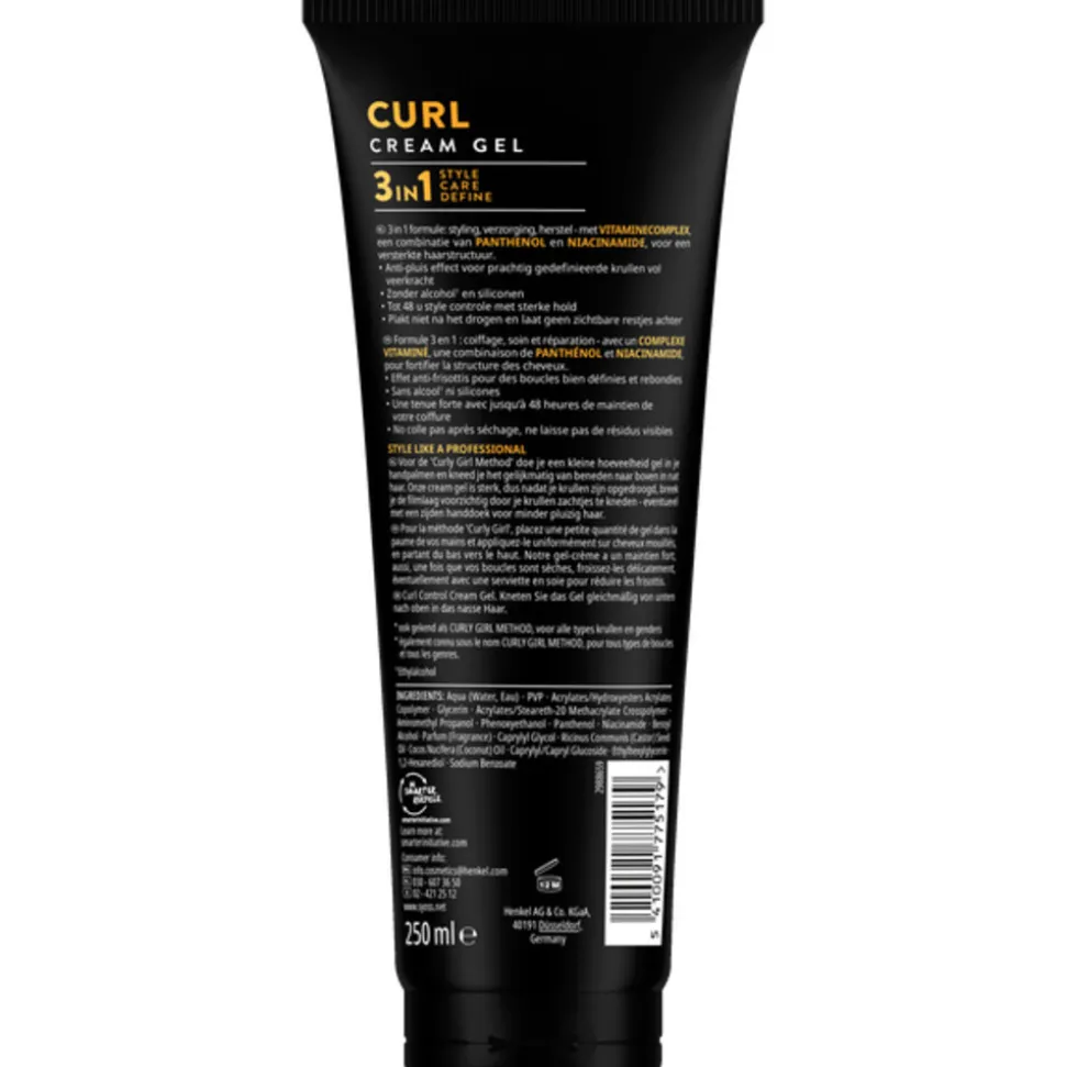 6x Syoss Curl Control Gel 250 ml