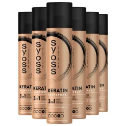 6x Syoss Keratin Haarspray 300 ml