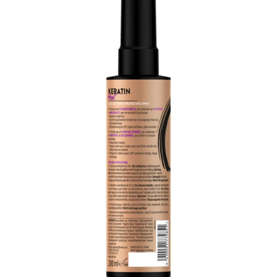 6x Syoss Keratin Heatprotection Spray 200 ml